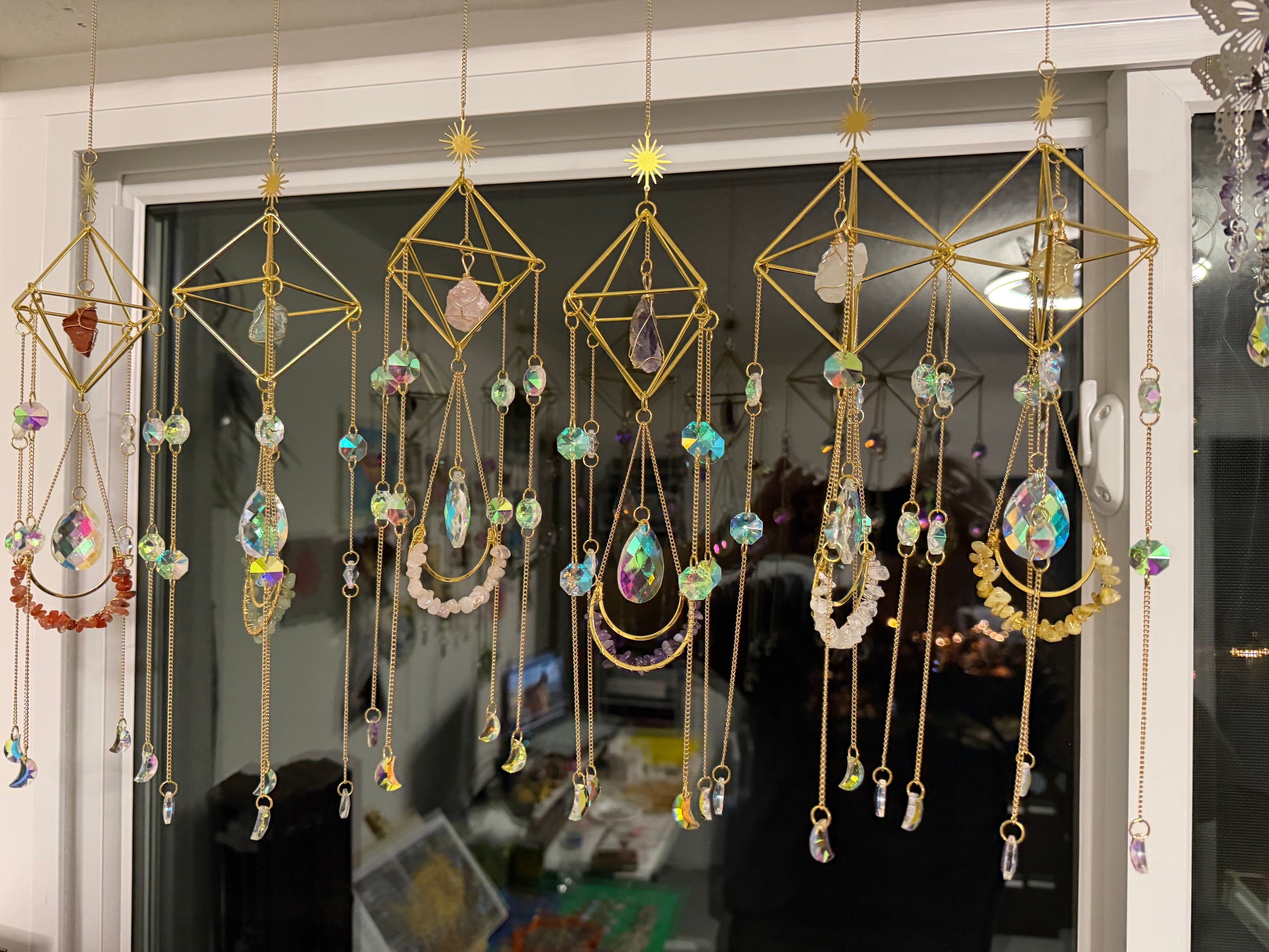 Crystal Geometric Sun Catcher
